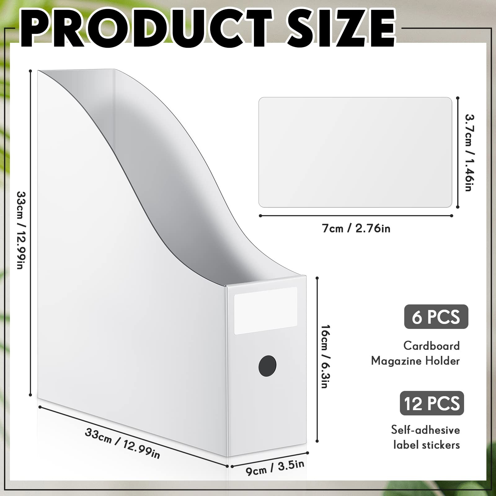 Scrapbook Paper Storage 12×12 Inch 6 PCS Organizer Foldable Holder Bin Vinyl
