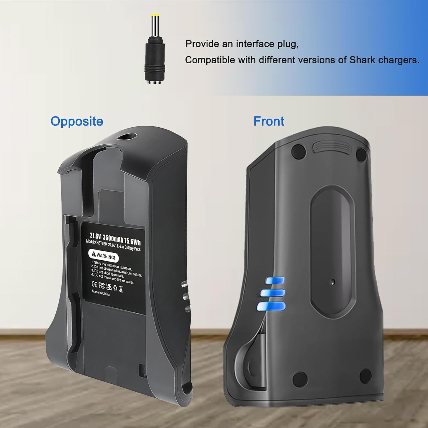 3.5Ah Replacement for Shark XSBT620 Battery Compatible with Shark IZ162H IZ163H