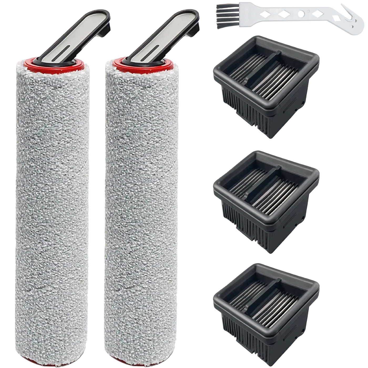 7Pc Dreame H12/H15 Pro Kit, 2 Rollers, 3 Filters, 1 Brush | All-Floors G
