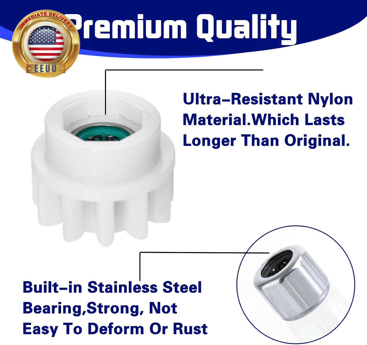 3 Pack Pedal Bearing Replacement for Ocedar Mop Bucket – Easy Fix for 90% Rotati
