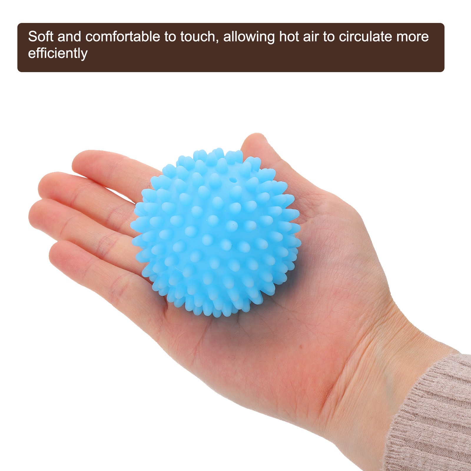 4pcs Reusable Laundry Dryer Balls for Fabric Softener Reduce Drying Time Pink