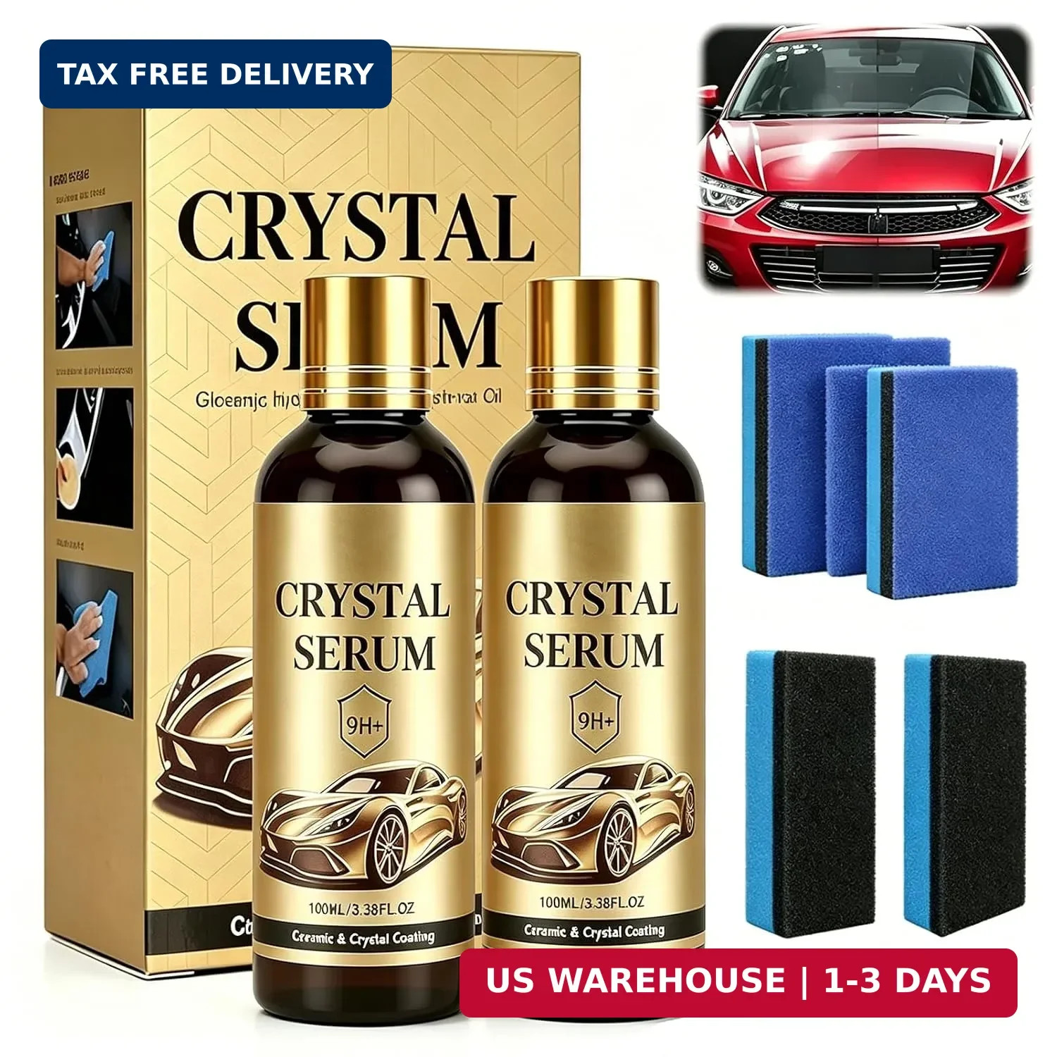 Crystal Serum for Cars – 100 ml Advanced 9H Hydrophobic Graphene Ceramic Coating