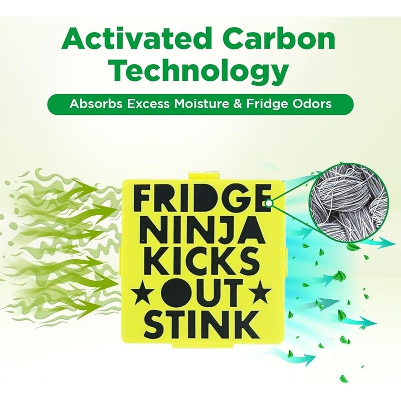 Fridge Deodorizer Activated Carbon Odor Eliminator Freshness Absorber 3 Months