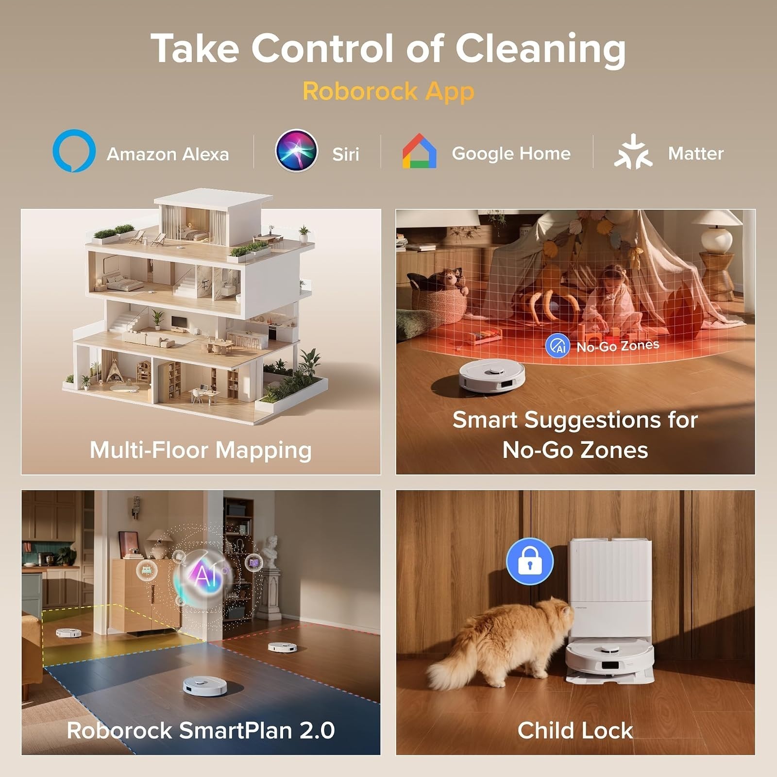 Roborock Qrevo S Pro Robot Vacuum and Mop, 18500Pa Suction