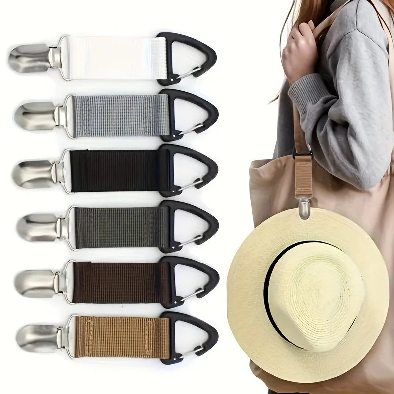1 pc Travel Hat Clip – Portable Hat Holder Accessory Clips Securely to Bags