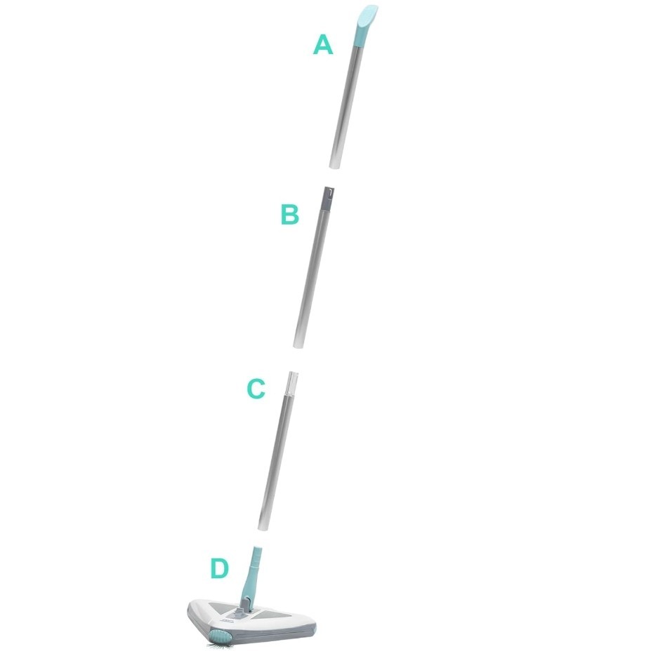 Zippi Sweeper Max- Powerful and Lightweight Sweeper, Perfect for Carpet Hardwood