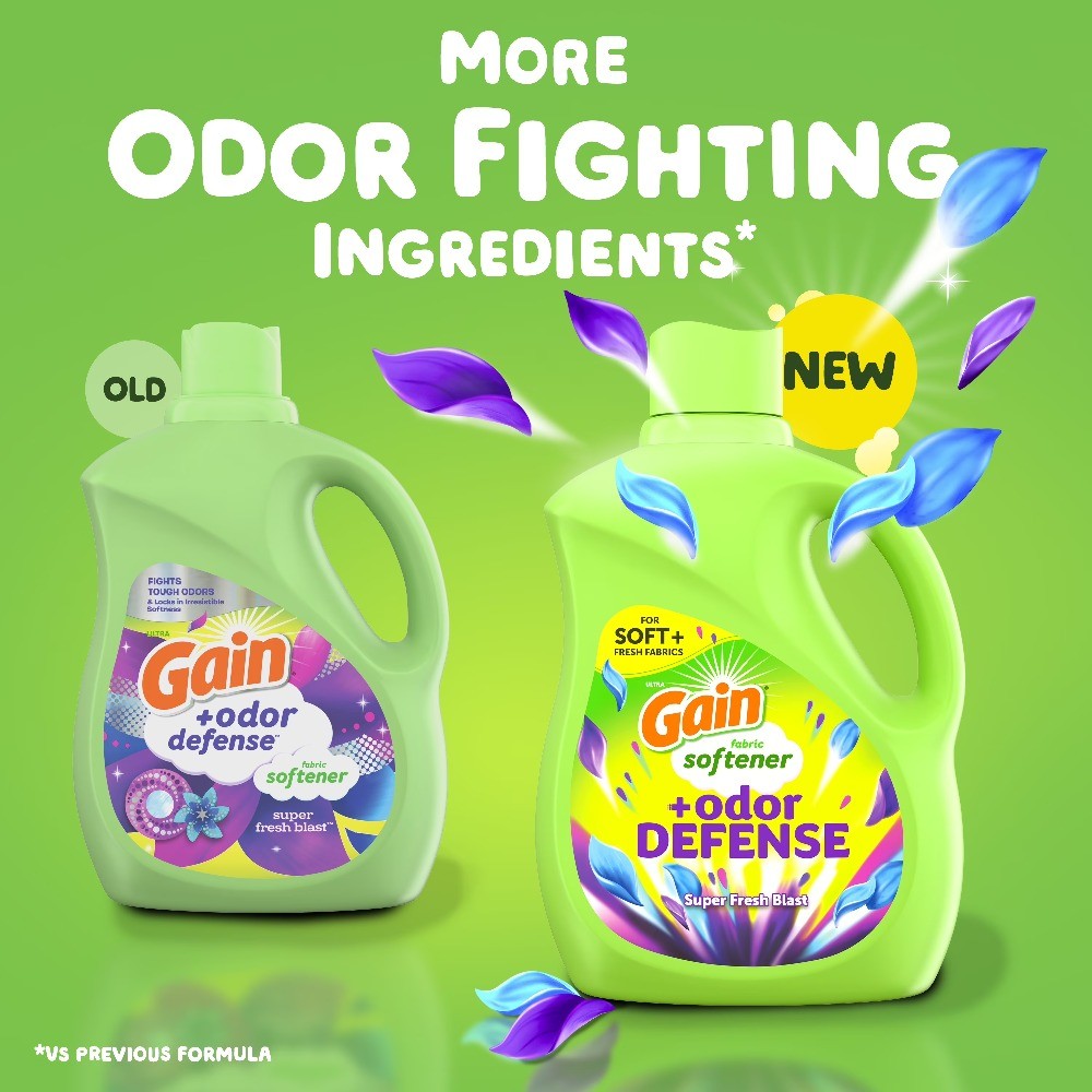 Odor Defense Liquid Fabric Softener, Super Fresh Blast Scent, 35 fl oz, 48 Loads