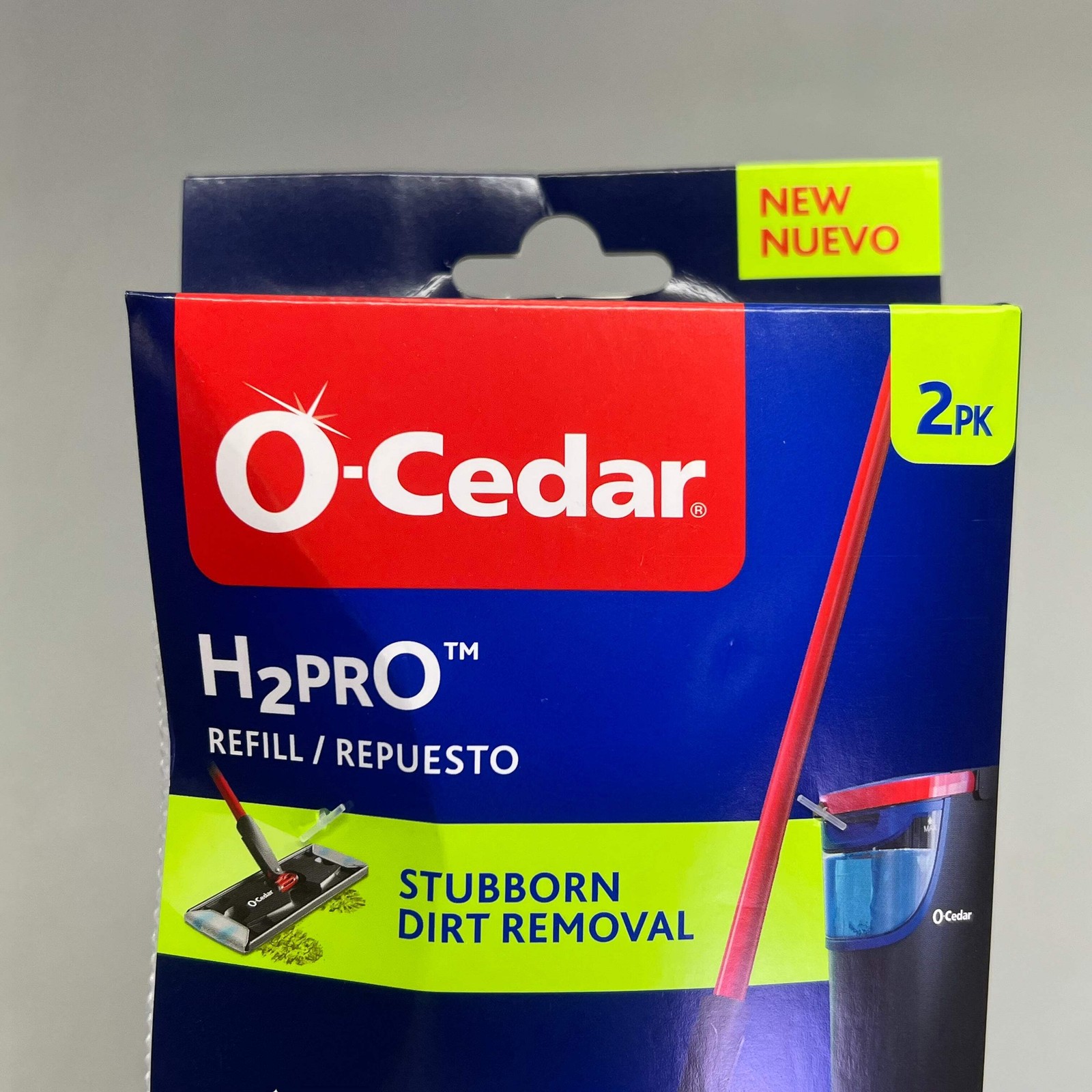 O-CEDAR (2 PACK, 2 HEADS EACH) H2prO Mop Heads 9.25″ x 4.38″ White 26-231