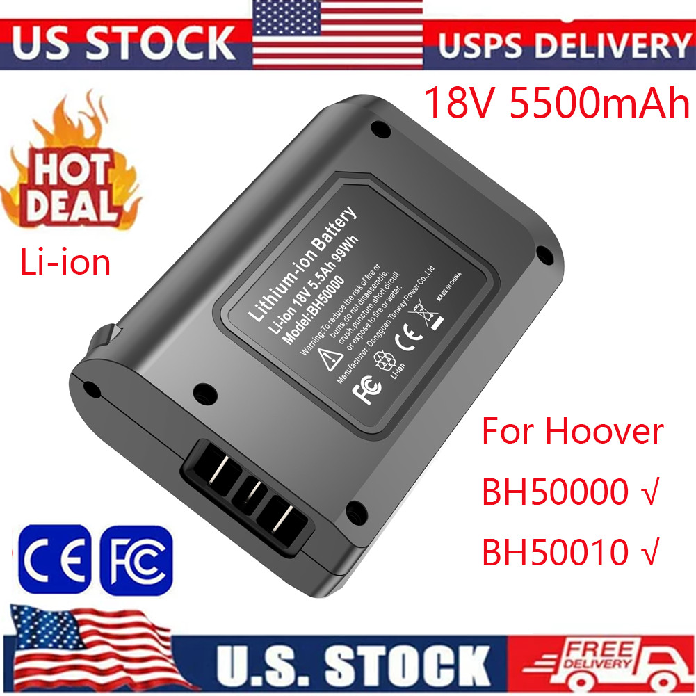 5.5Ah 18V Battery for Hoover LINX Lithium BH50000 BH50010 Cordless Stick Vacuum
