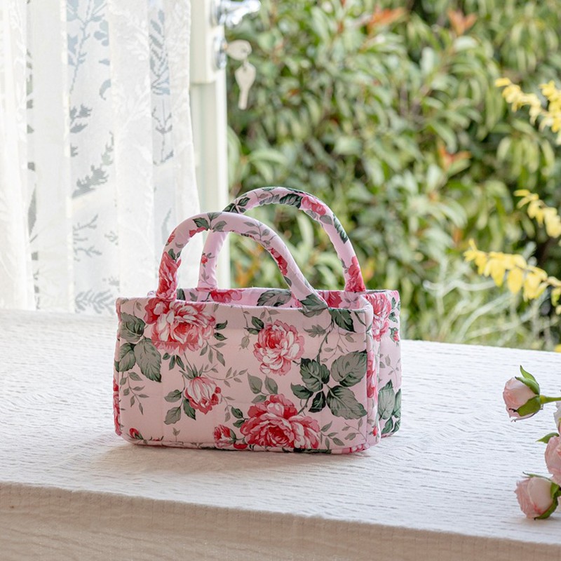 Flroal Fabric Storage Basket Storage And Organizing Basket Miscellaneous Basket.