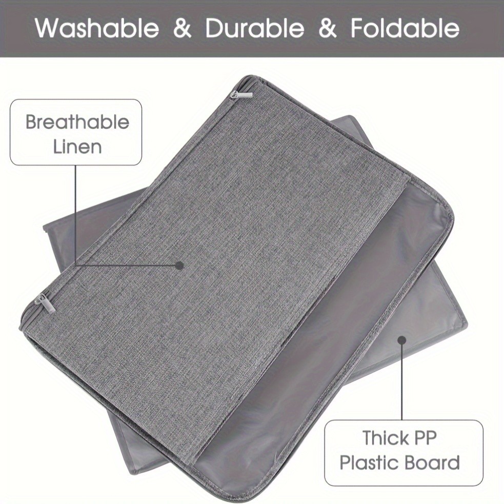 4pcs, Extra-large Foldable Cationic Storage Box, Waterproof Storage
