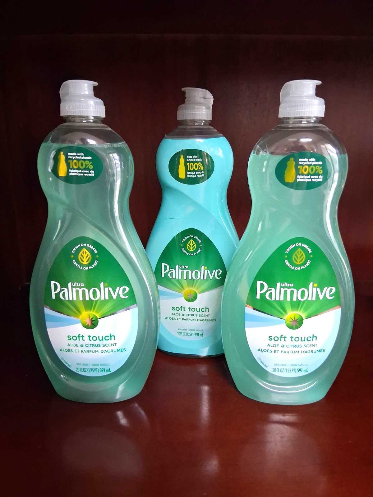 3x Palmolive 20 oz Soft Touch Aloe & Citrus Dish Liquid Discontinued Scent