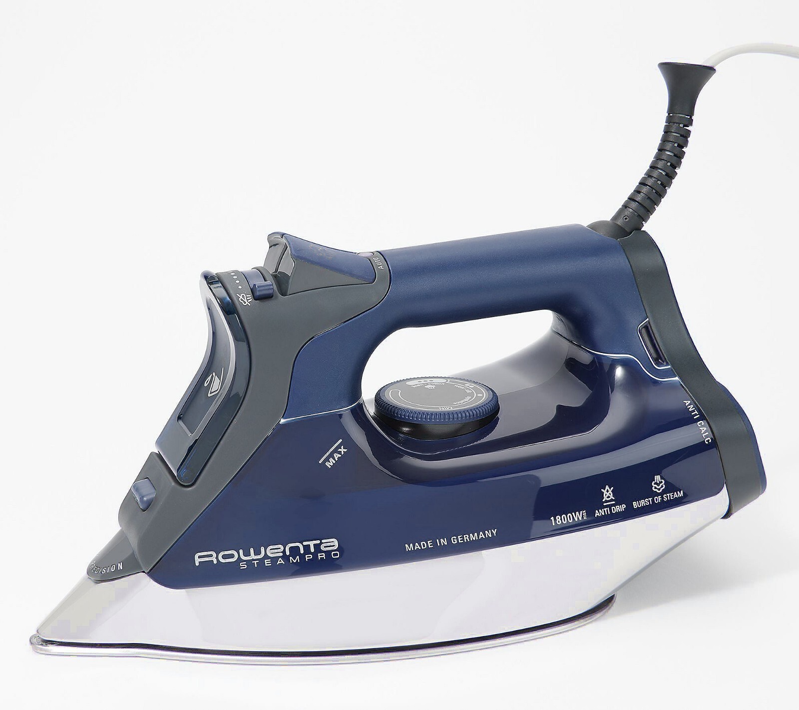 Rowenta DW8192 Steam Pro 1800-Watt. Auto Off- Anti Calc 400 Hole Soleplate