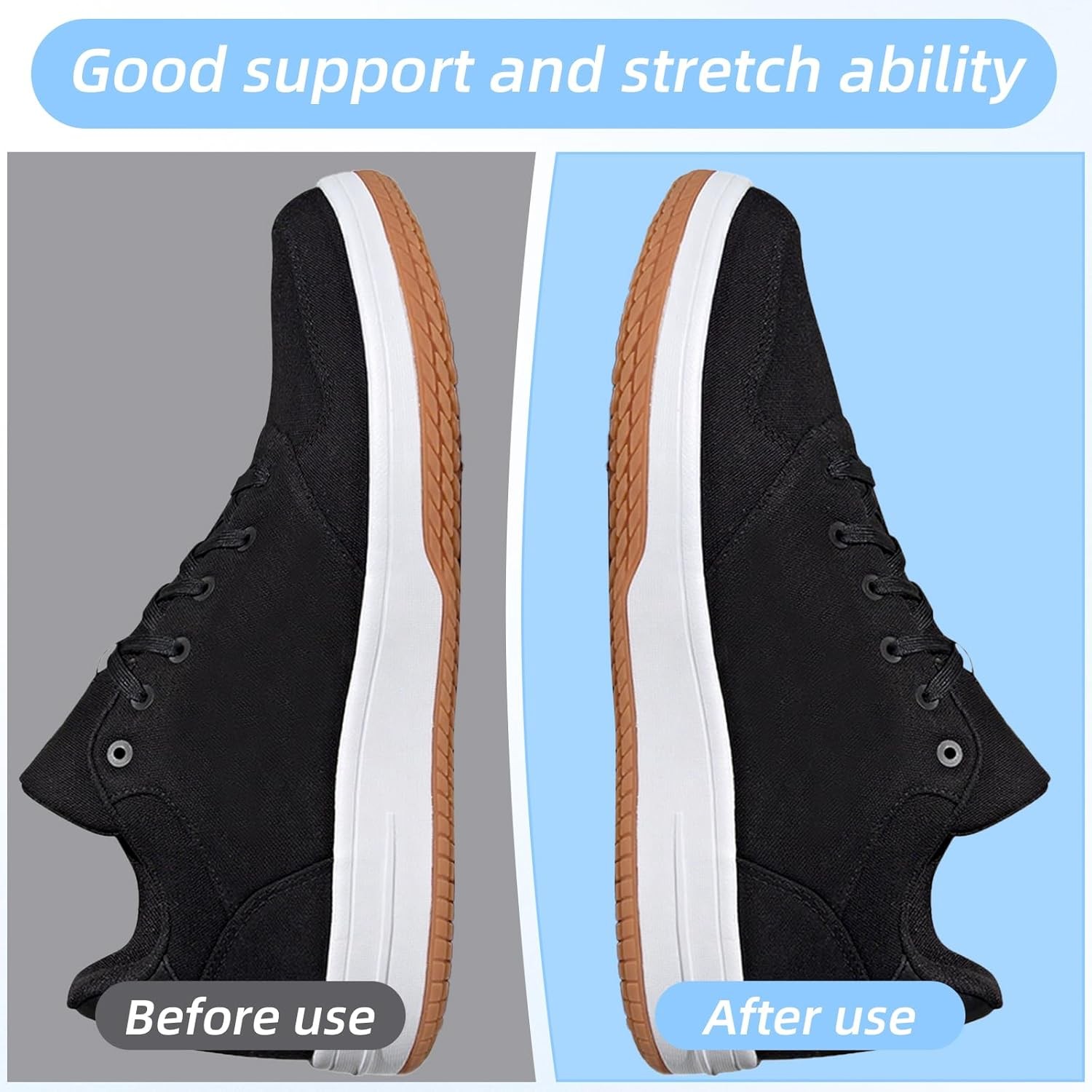 20PCS Plastic Shoe Tree Inserts,Shoe Shaper for Sports Shoes Leater, Clear…