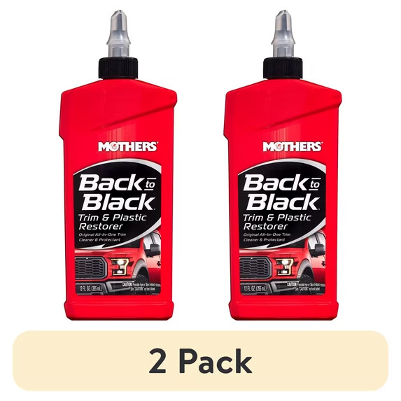 MOTHERS 06112 Back To Black Trim And Plastic Restorer Rubber & Vinyl 12 Oz