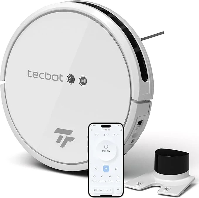 Tecbot S1 Intelligent Sweeping Robot Vacuum Cleaner with Wi-Fi & App Controls