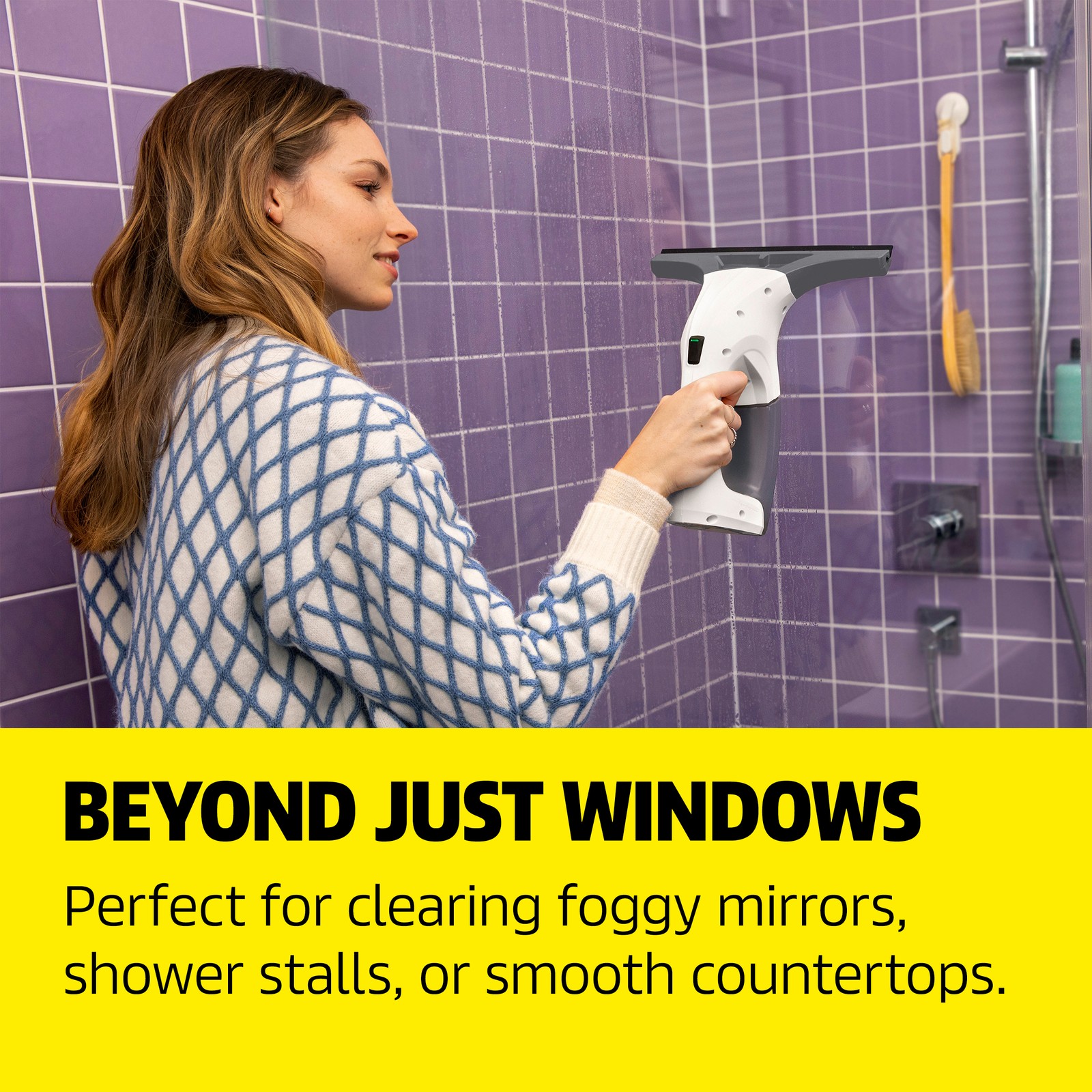 Kärcher WV 1 Plus, Window Vacuum Squeegee – 35 Min Runtime – NEW