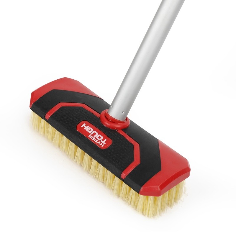 Heavy Duty Scrub Brush W/ Threaded Socket Non-Slip Grip Durable Cleaning Tool US