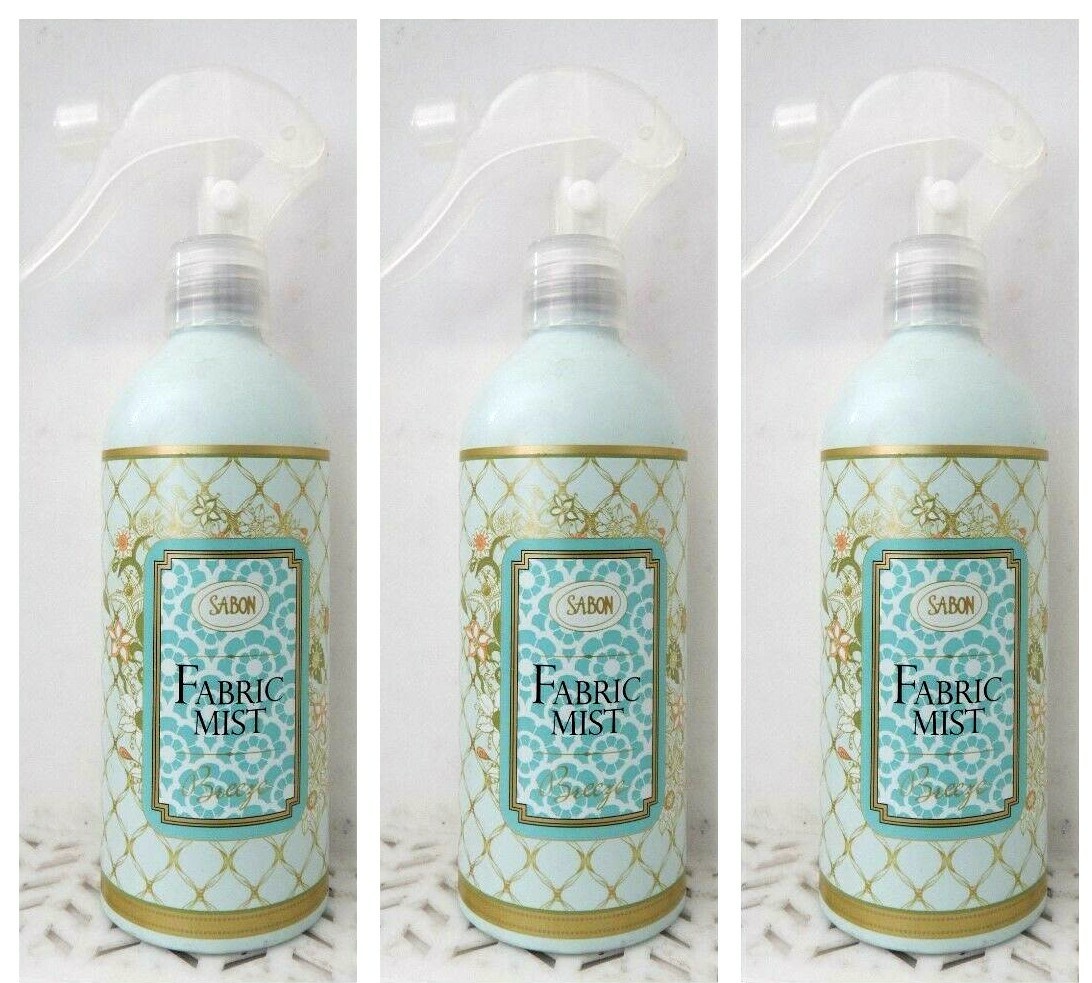 3 Sabon FABRIC MIST Breeze 11.1 oz Each (313)