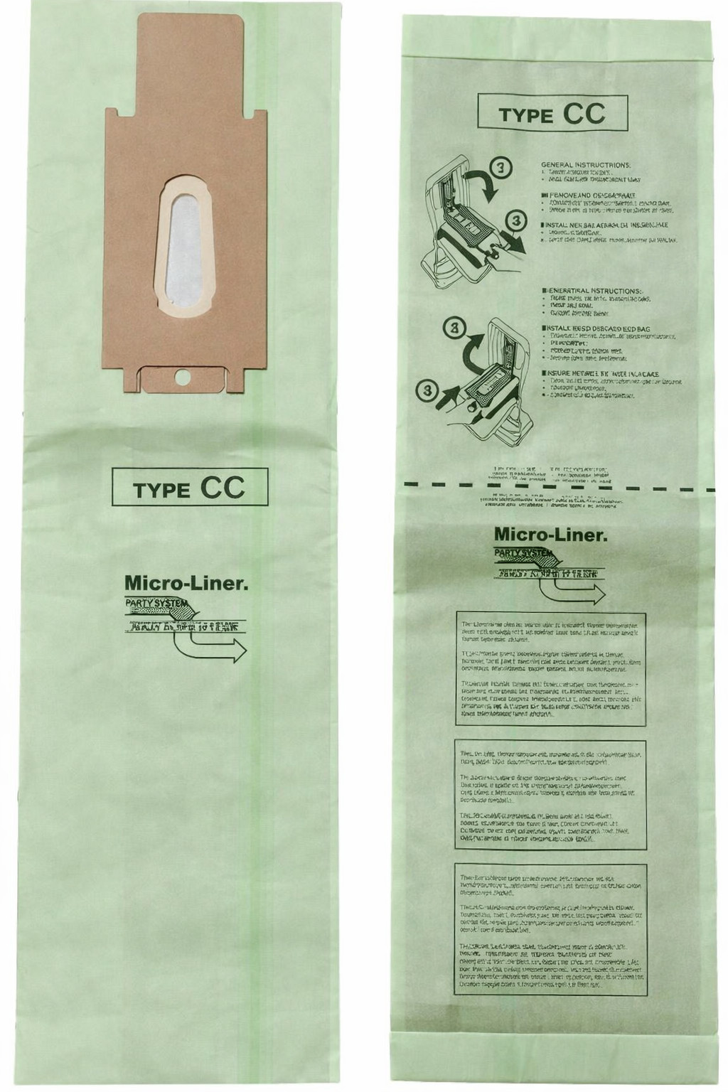 Fits Oreck Type CC Micro Filtration Vacuum Bags fits Oreck XL Uprights