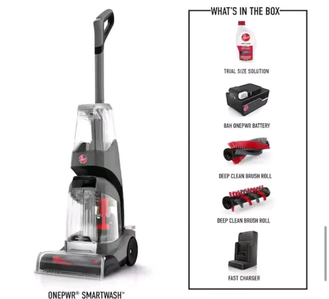 Hoover BH50700V ONEPWR SmartWash Cordless Carpet Cleaner – *NEW IN BOX*