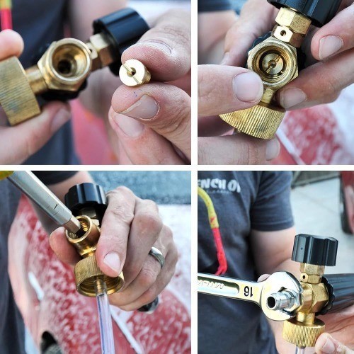 Orifice Nozzle Tips and Foam Maker, Universal 1.1 mm Thread Nozzle for Snow Foam