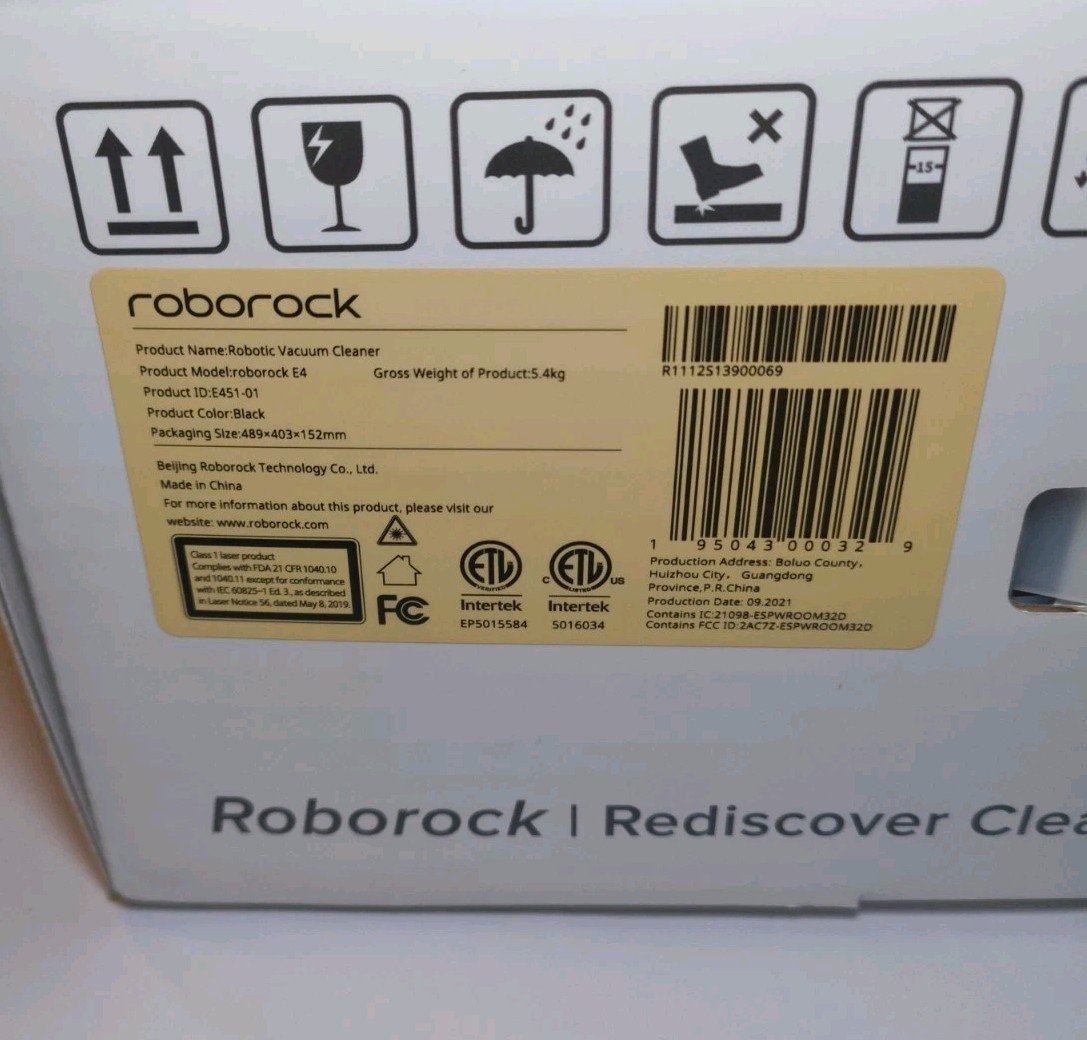 Roborock E4 Robotic Vacuum and Mop, Logical Route Planning, App Control