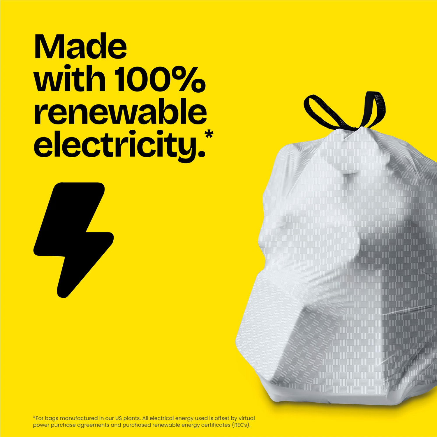 Glad ForceFlex 13 Gal Tall Kitchen Trash Bags Drawstring Fragrance Free, 120 Ct