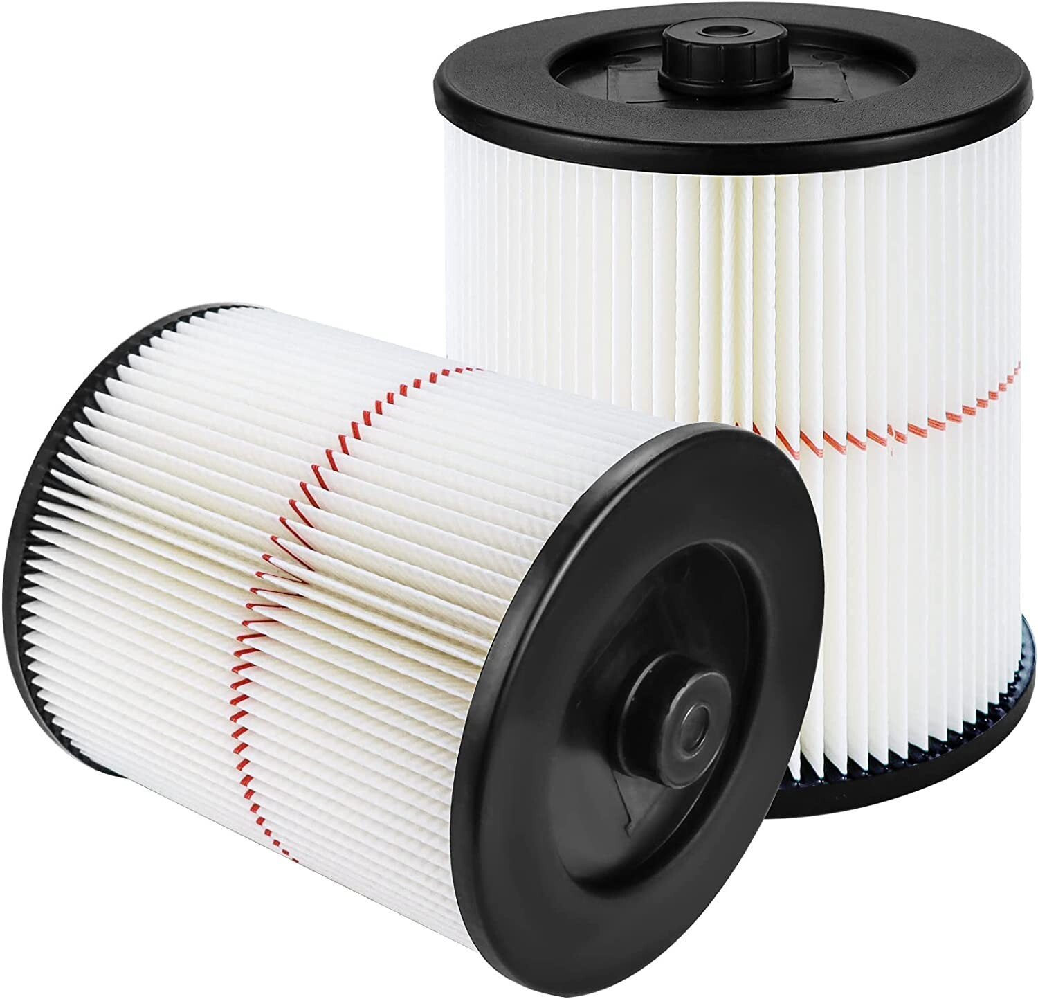 2 Pack 17816 Red-Stripe Cartridge Filter for Craftsman Shop Vac Wet/Dry Vacuum