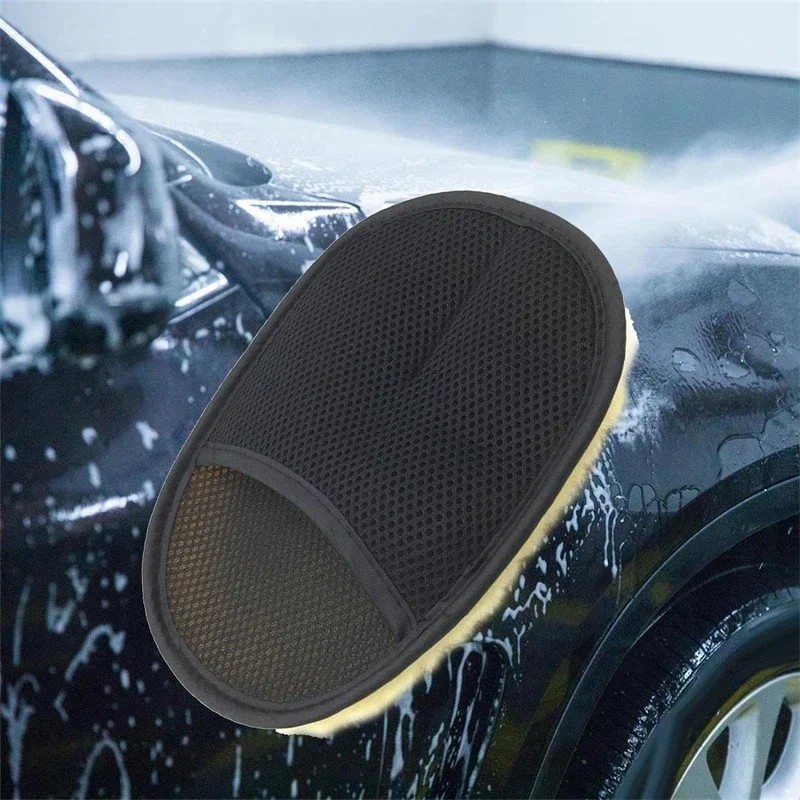 1/10pcs Car Cleaning Sponge Glove – Microfiber Wash Mitt for Car, Home & Kitchen