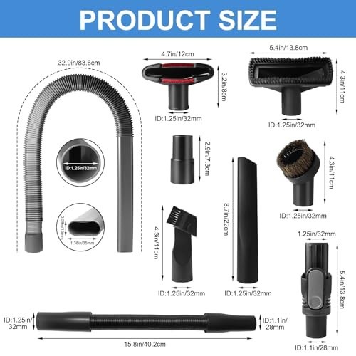Shark Cordless Vacuum Replacement Accessory Kit Brush Hose Crevice Tool