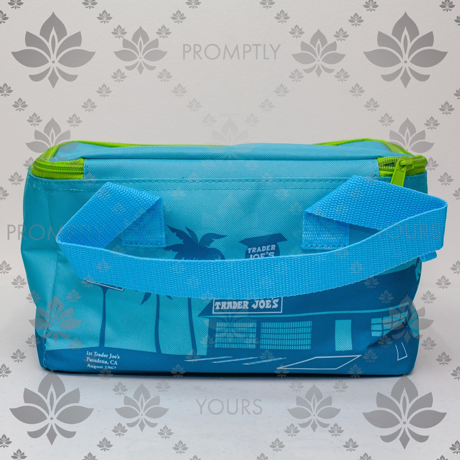 Trader Joes Mini Insulated Lunch Tote Bag Blue 1.5 Gal 2025 LIMITED EDITION New