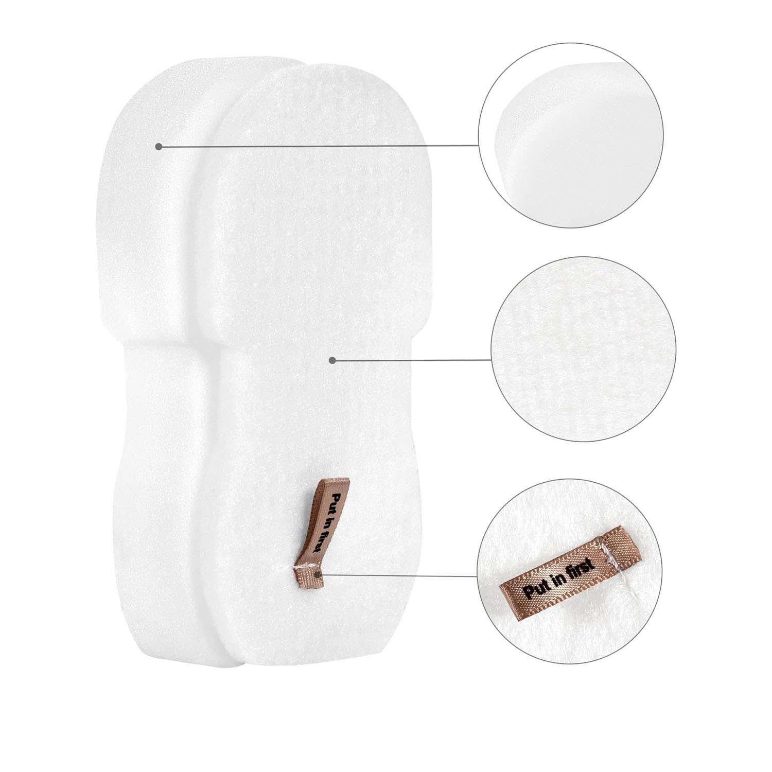 Vacuum Cleaner Foam Felt Filter for Shark QS3000 QS3002 QS4000 Series 4PCS