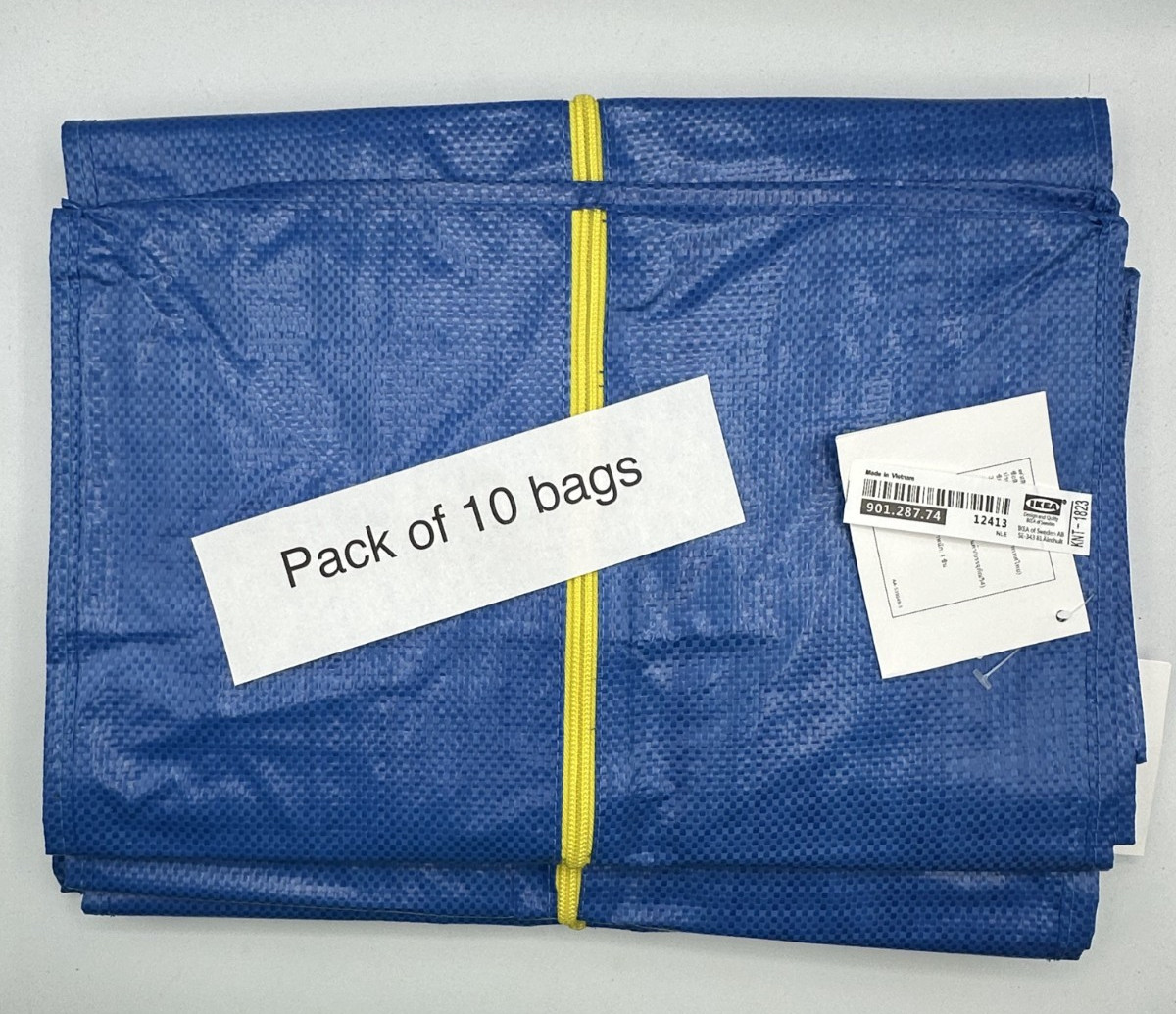 Ikea Storage Bag, Laundry – Blue — SET of 10 NEW! Free shipping