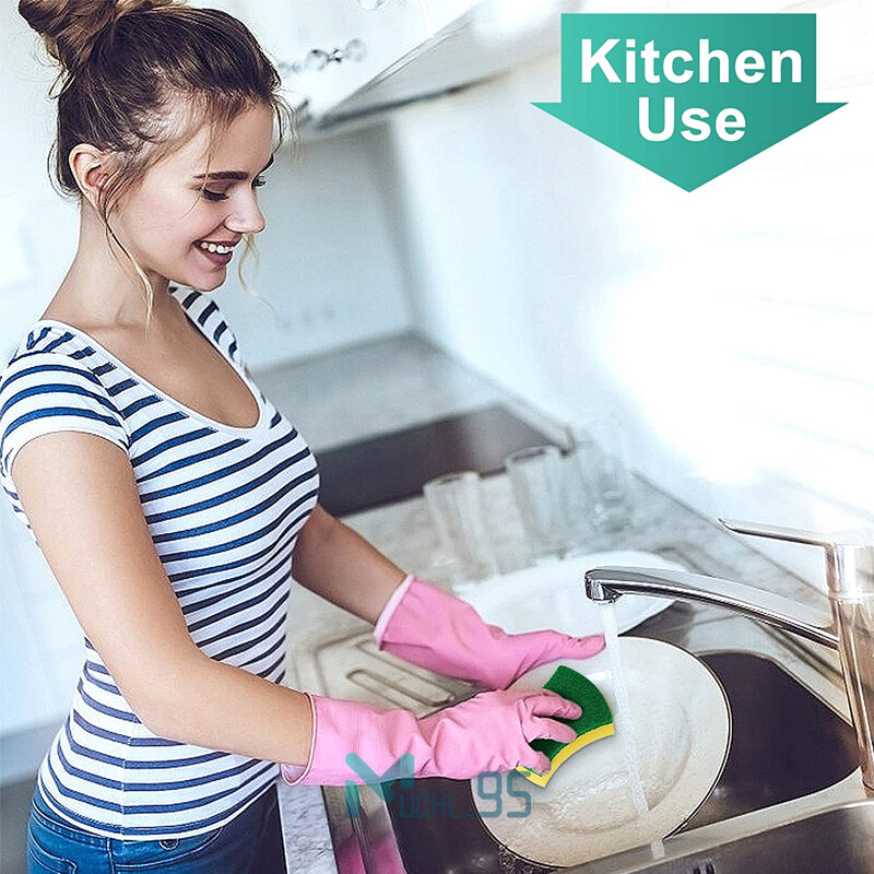 Upgraded Kitchen Cleaning Sponges,Non-Scratch for Dish,Absorbent Scrub Sponges