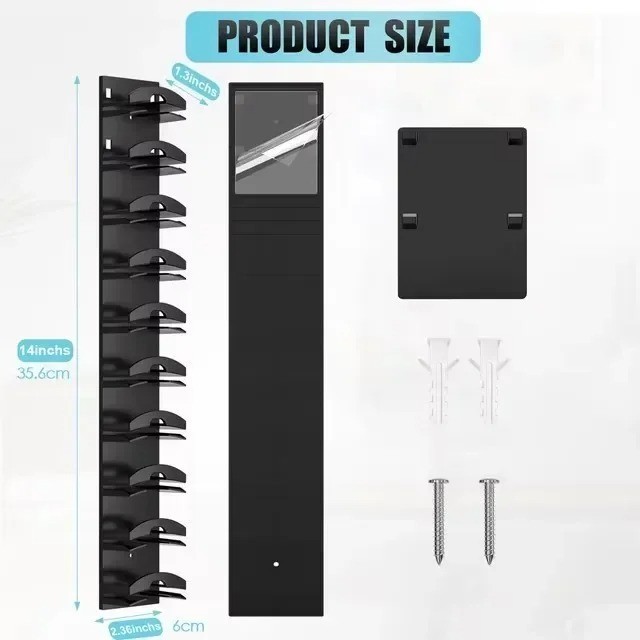 1pcs Wall-Mounted Hat Organizer Rack – 10 Grids Space-Saving Hat Hanger – NEW