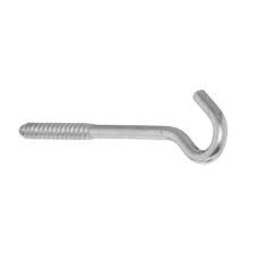 5 Pack Everbilt 1/4 in x 3-3/4 in. Zinc-Plated Lag Thread Screw Hook Bolt 806966