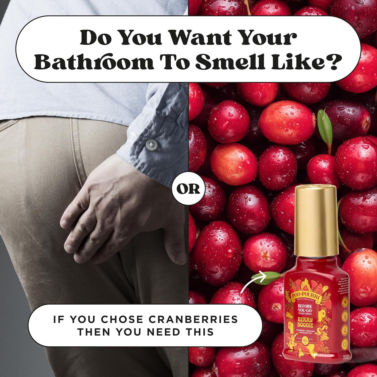 2X Poo-Pourri Holiday Before-You-Go Toilet Spray, Berry Boogie, 2 Fl Oz