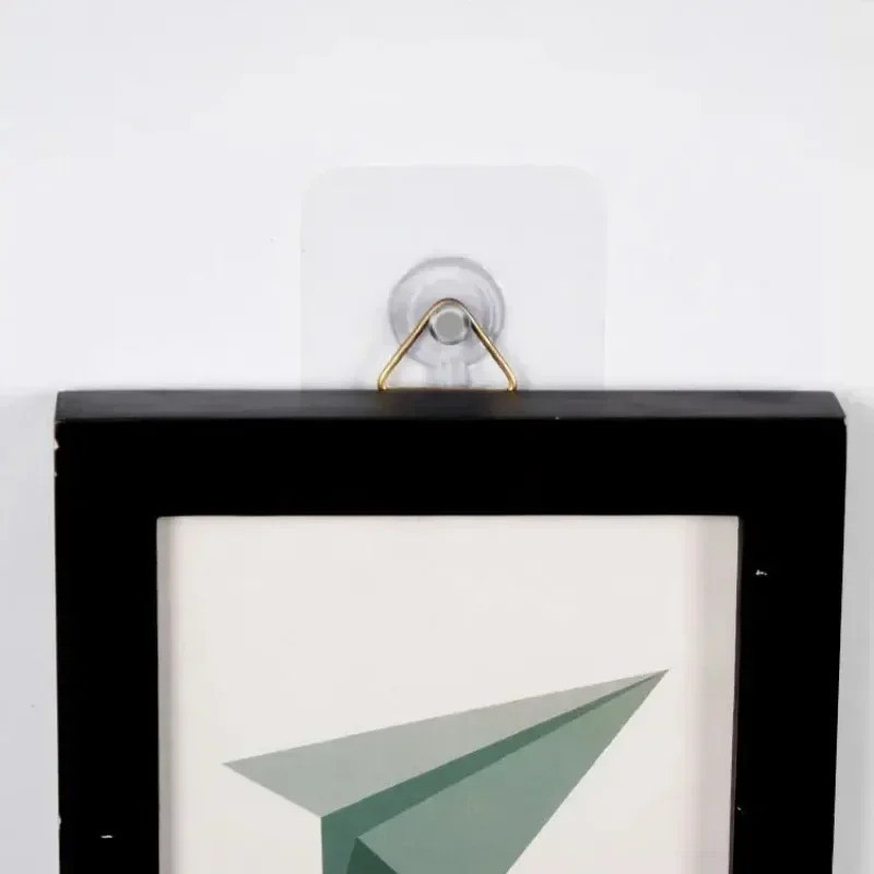 Strong Adhesive Hooks Picture Frame Holder Poster Photo Clock No Drilling Hooks