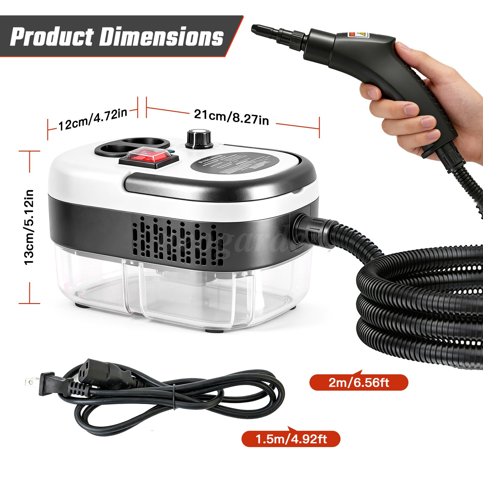 2500W Handheld Steam Cleaner High Pressure Household Car Steam Cleaning Machine