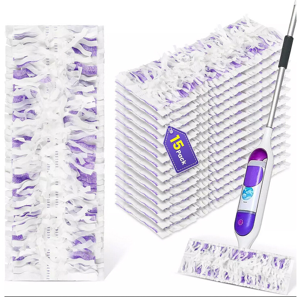 15 Count Disposable Power Mop Refills for Swiffer Powermop Multi-Surface Mop New