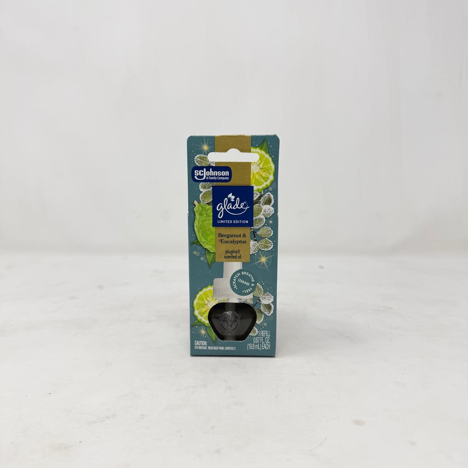 5 Pack – Glade PlugIns Scented Oil Refills, Bergamot & Eucalyptus, 0.67 oz
