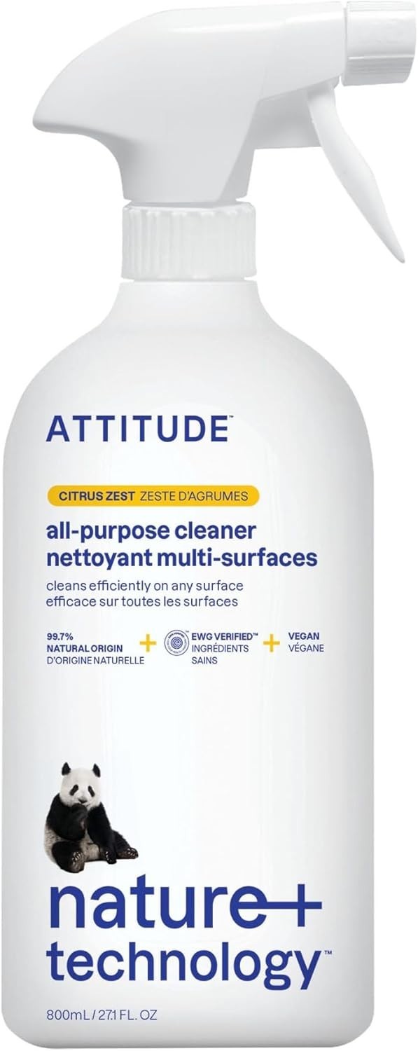 ATTITUDE All Purpose Cleaner Spray, EWG Verified, 27.1 Fl Oz Pack of 1