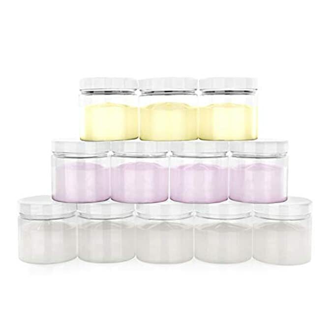 Healthy Packers 4oz Plastic Jars with Lids – Lotion Containers with
