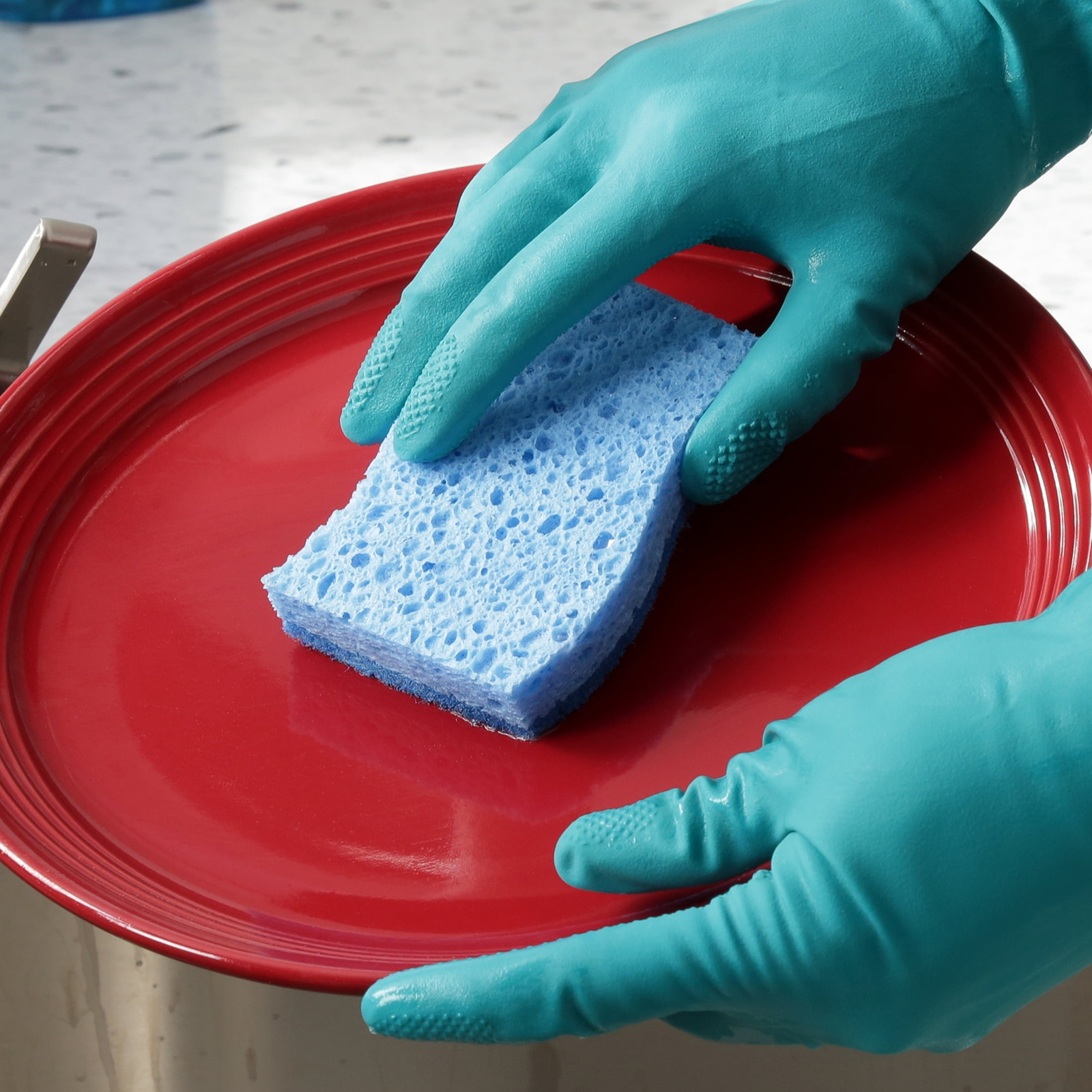 (6 pack) Non-Scratch Scrub Sponges, 4 Count
