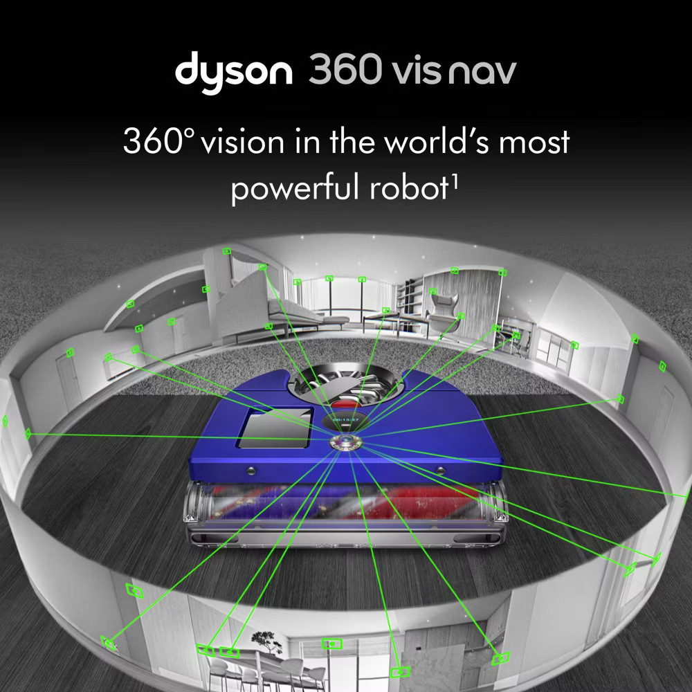Dyson 360 Vis Nav Robot Vacuum Cleaner – Smart Navigation HEPA Filtration