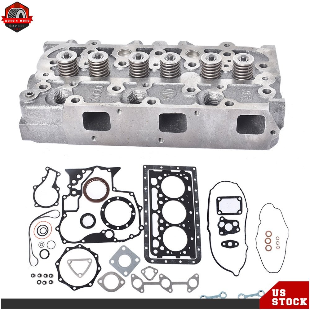 Complete Cylinder Head with Valves & Full Gasket Kit For Kubota D9022 ZD323
