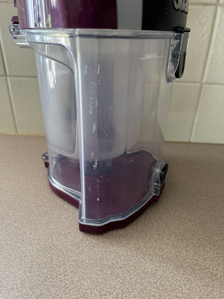 Shark Lift-Away Vacuum Cleaner CU530 Maroon Parts Dirt Bin Canister Used