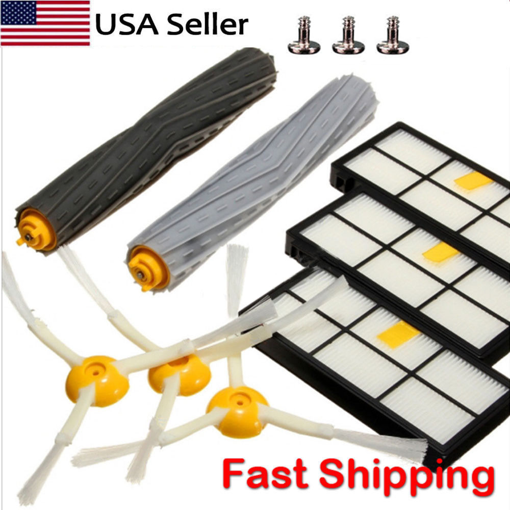 For iRobot Roomba Filter 800 and 900 Series Parts Kit 880 890 805 Vacuum Brush