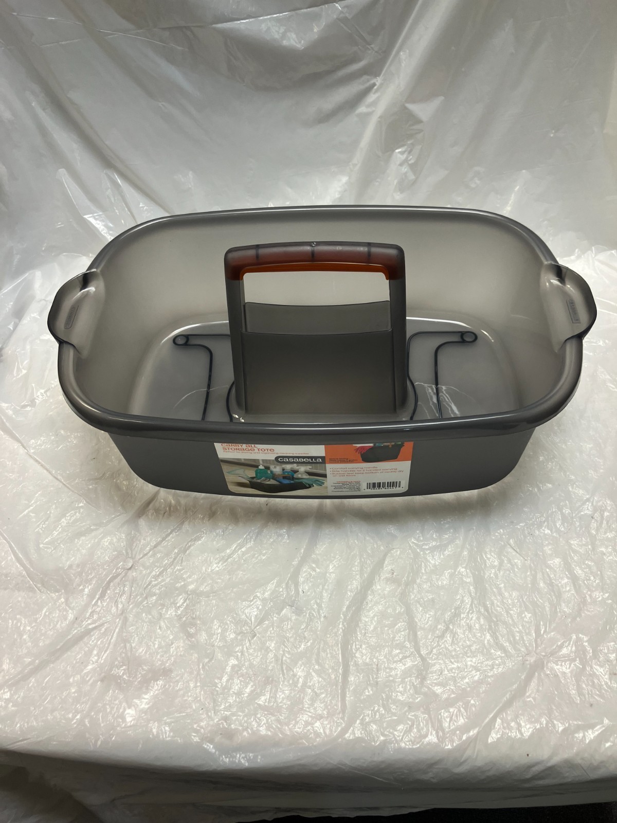 Casabella Plastic Multipurpose Cleaning 1.85 Gallon Caddy, Gray